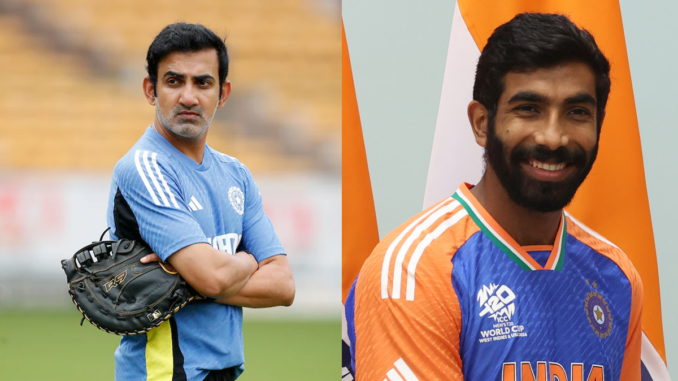 Gautam Gambhir Announces Jasprit Bumrah as Captain for Border Gavaskar Series