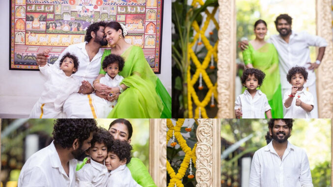 Nayantara Celebrates Children's Day With Vignesh & Her Childrens; Beauty Family Captured In Pictures