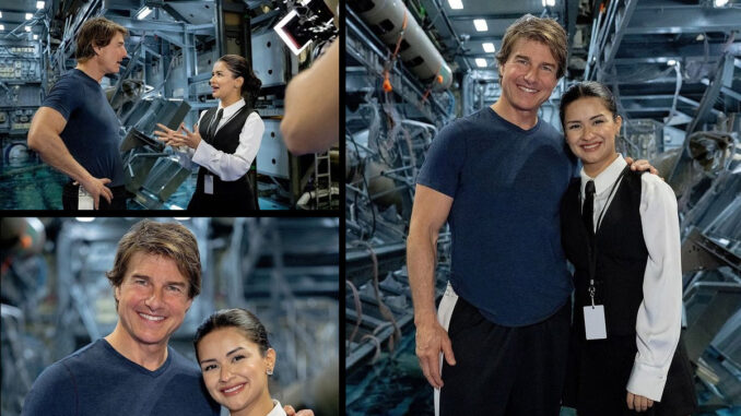 Avneet Kaur Represents India on the Set of Mission Impossible 8 with Tom Cruise