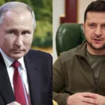 Vladimir Putin and Volodymyr Zelensky